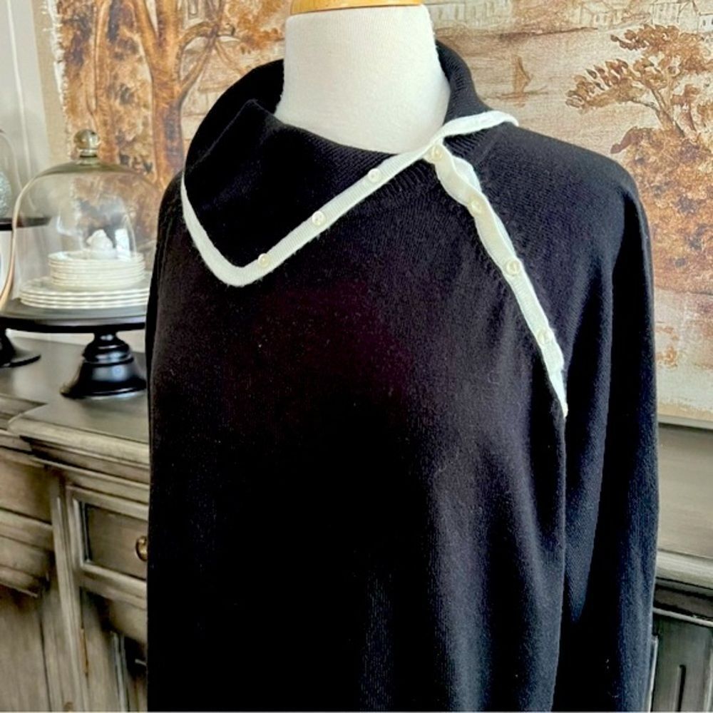 Fashion Bug Black and White Sweater size 26/28W - Picture 3 of 10